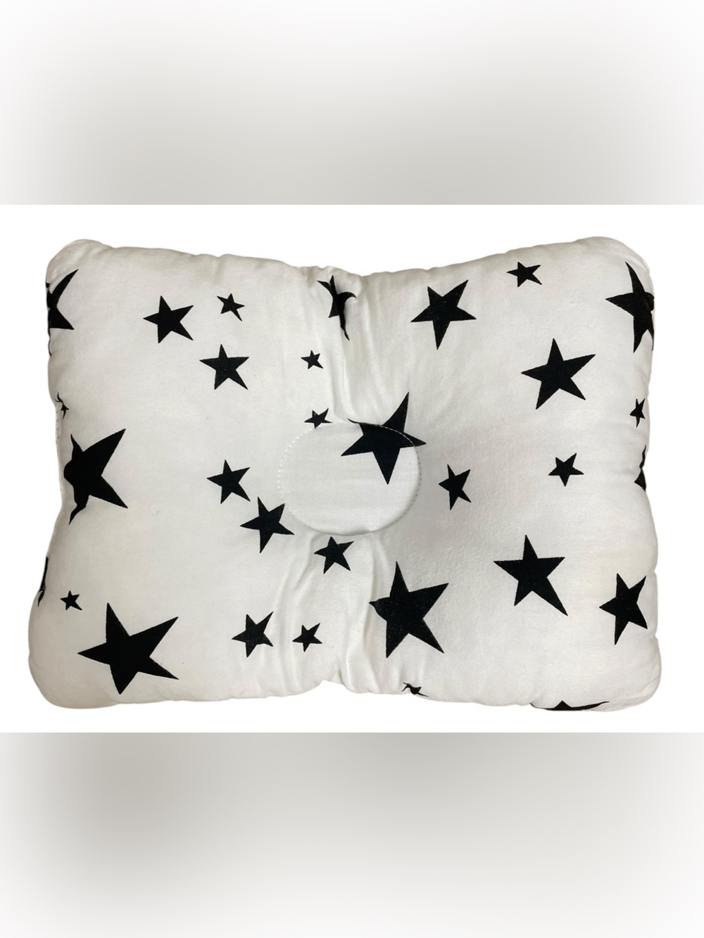 Baby Head Shaping Pillow Infant Newborn Anti Flat Head Pillow White Stars